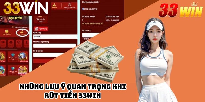 Những Lưu Ý Quan Trọng Khi Rút Tiền 33win